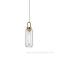 Industrial Vintage Amber Glass Lampshade e27 Pendant Light